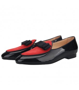 Liam Michael Special Occasion Collection 87 (red suede with black bow)