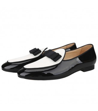 Liam Michael Special Occasion Collection 91 (white suede with black bow)