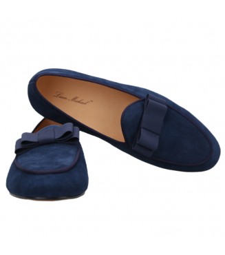 Liam Michael Special Occasion Collection 90 (blue suede with blue bow)