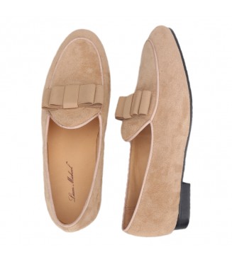 Liam Michael Special Occasion Collection 89 (beige suede with beige bow)