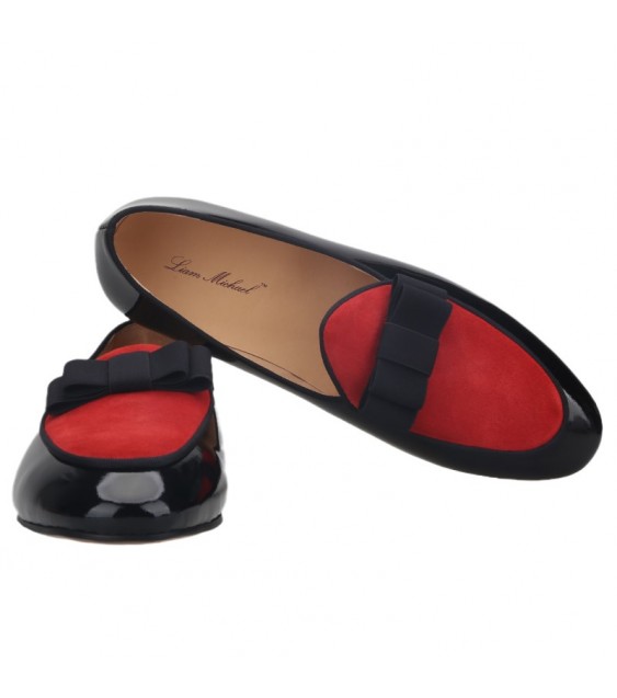 Liam Michael Special Occasion Collection 87 (red suede with black bow)