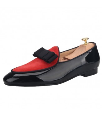 Liam Michael Special Occasion Collection 87 (red suede with black bow)
